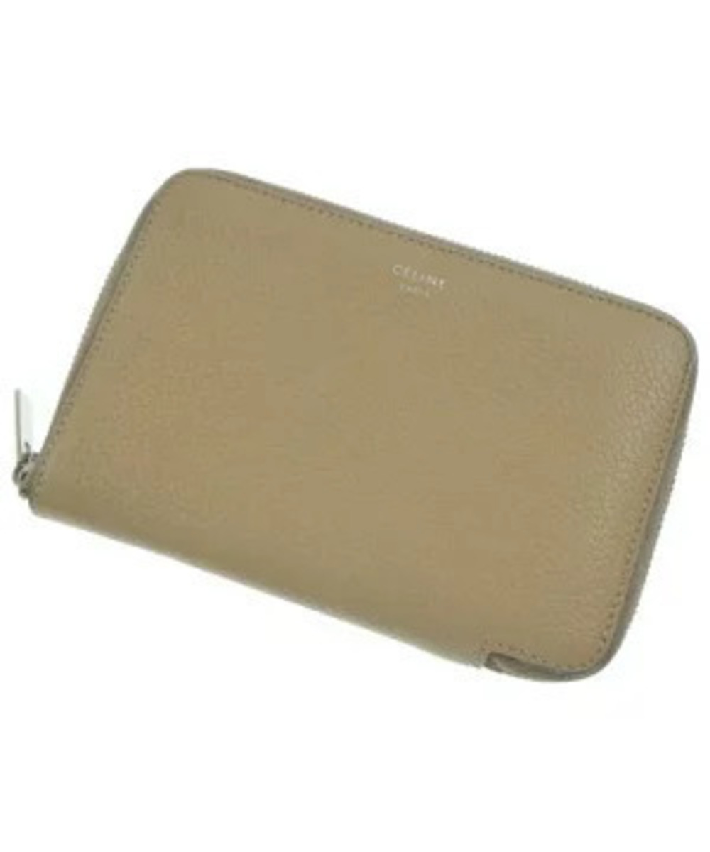 Celine Wallet coin case Wallet Beige Cream